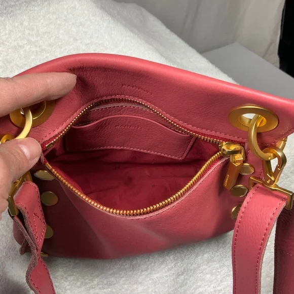 NWOT - Hammitt Small Tony Pink Leather Crossbody Bag - Picture 5 of 16